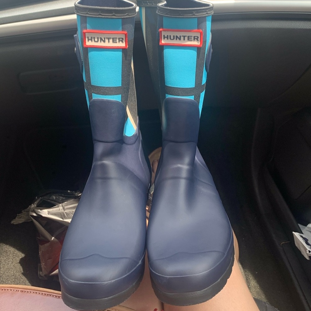 Hunter Original Waterproof Short Tartan Boot (NEW)
